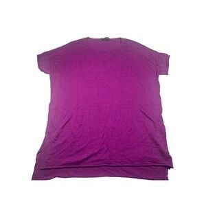 Eileen Fisher Silk/linen Blend Purple Short Sleeve‎ XXS